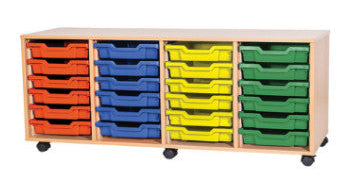 School 6 High 24 Tray Quad Unit