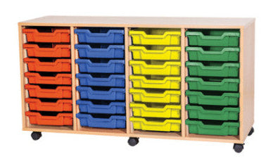 School 7 High 28 Tray Quad Unit