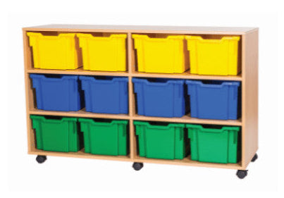 School 9 High 12 Extra Deep Tray Quad Unit