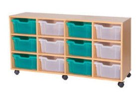 School 6 High 12 Deep Tray Quad Unit