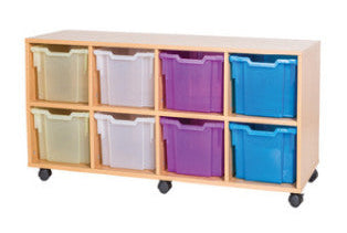 School 6 High 8 Extra Deep Tray Quad Unit