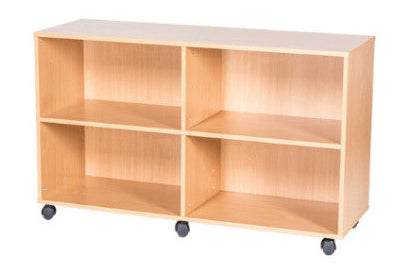 School 7 High Open Shelf Quad Unit