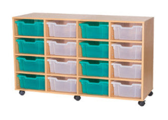 School 8 High 16 Deep Tray Quad Unit