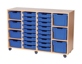 School 9 High 25 Combination Tray Quad Unit