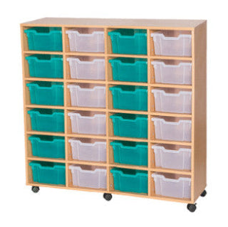 School 13 High 24 Deep Tray Quad Unit