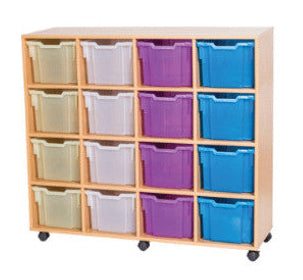 School 12 High 16 Extra Deep Tray Quad Unit