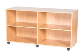 School 8 High Open Shelf Quad Unit