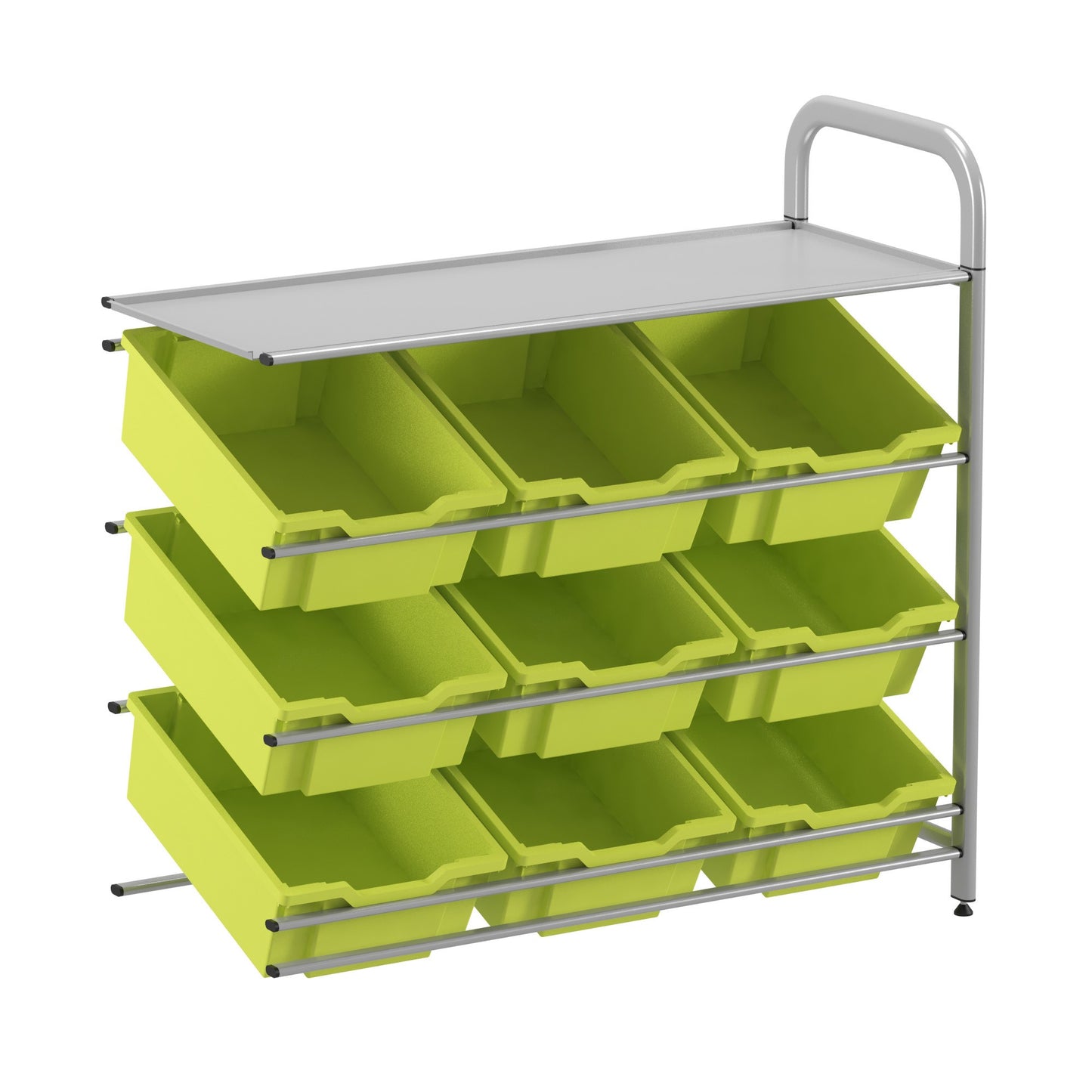Gratnells Callero Custom Low Tilted Tray Adder Unit 9 Deep Trays
