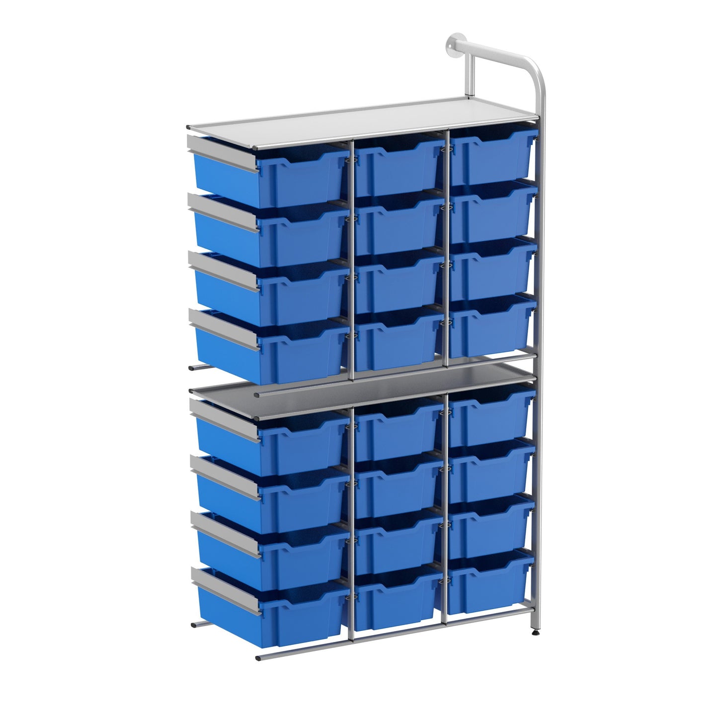 Gratnells Callero Custom Tall High-Store Adder Unit 24 Deep Trays