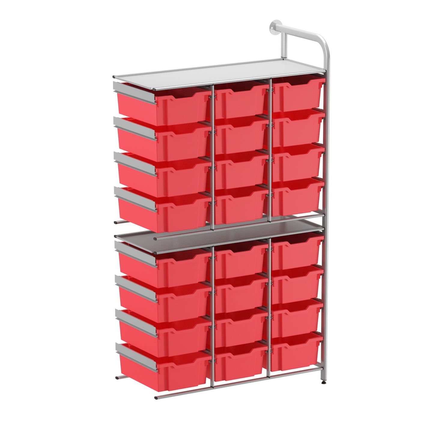 Gratnells Callero Custom Tall High-Store Adder Unit 24 Deep Trays