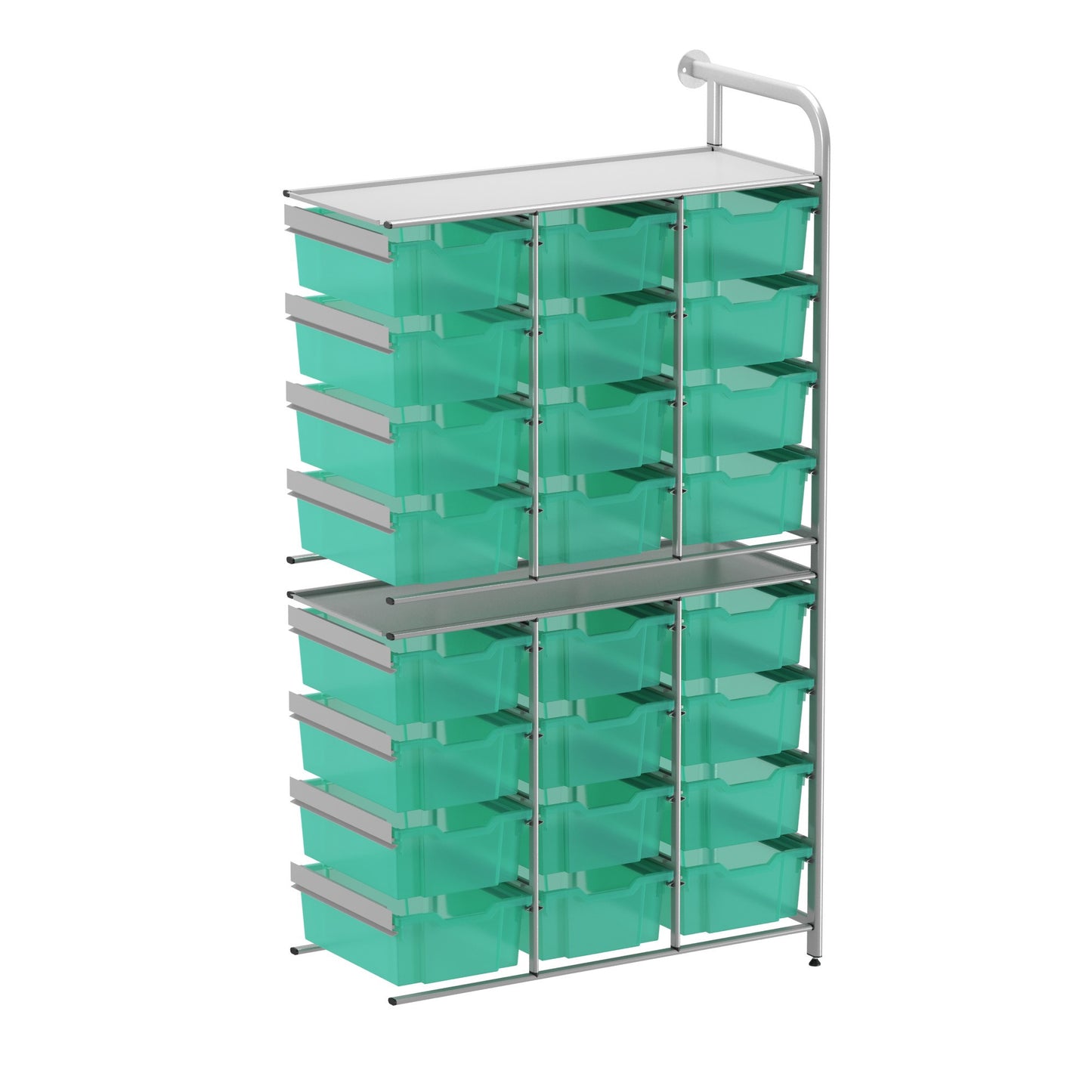 Gratnells Callero Custom Tall High-Store Adder Unit 24 Deep Trays