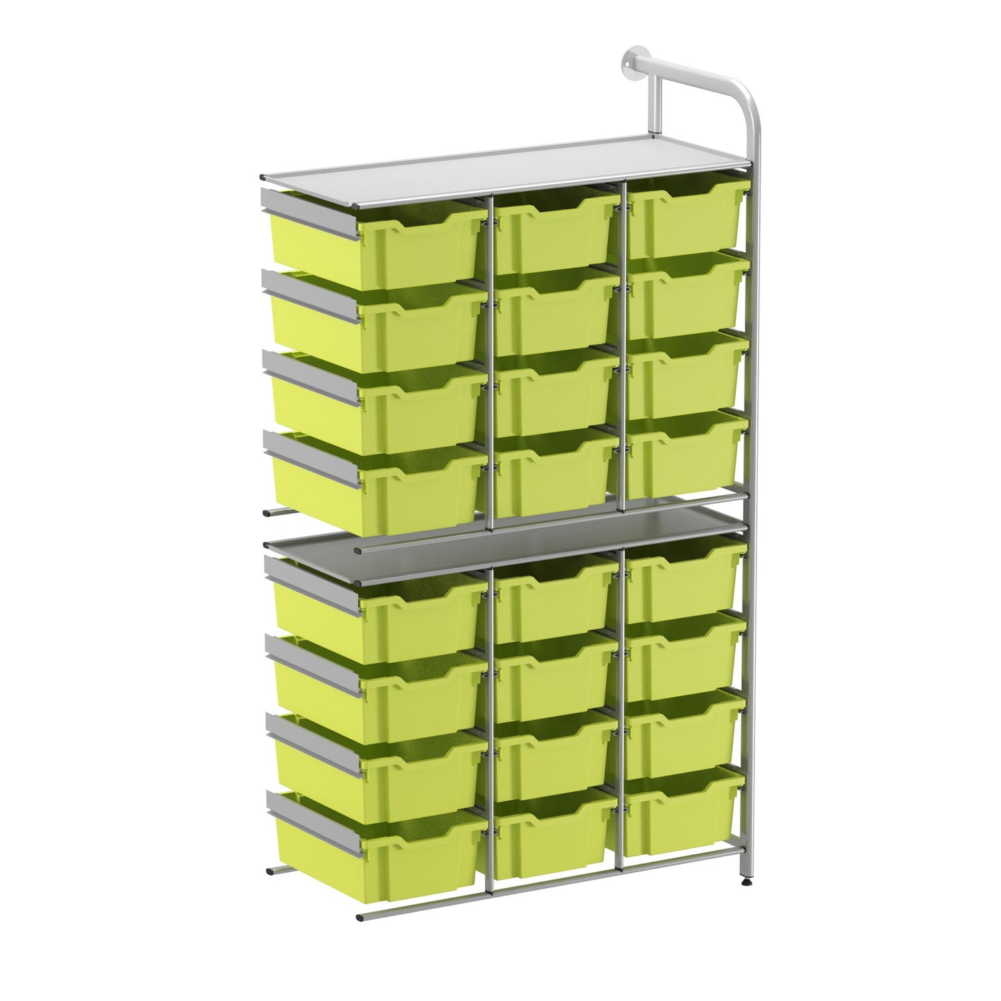 Gratnells Callero Custom Tall High-Store Adder Unit 24 Deep Trays