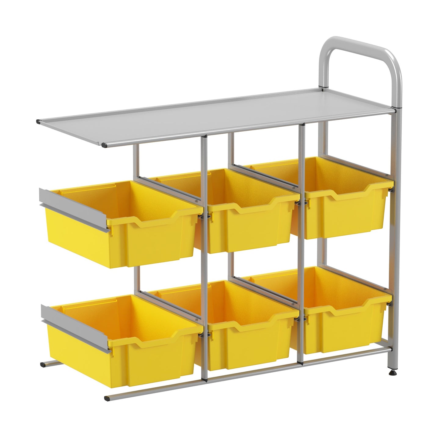 Gratnells Callero Custom Low Library Adder Unit 6 Deep Trays