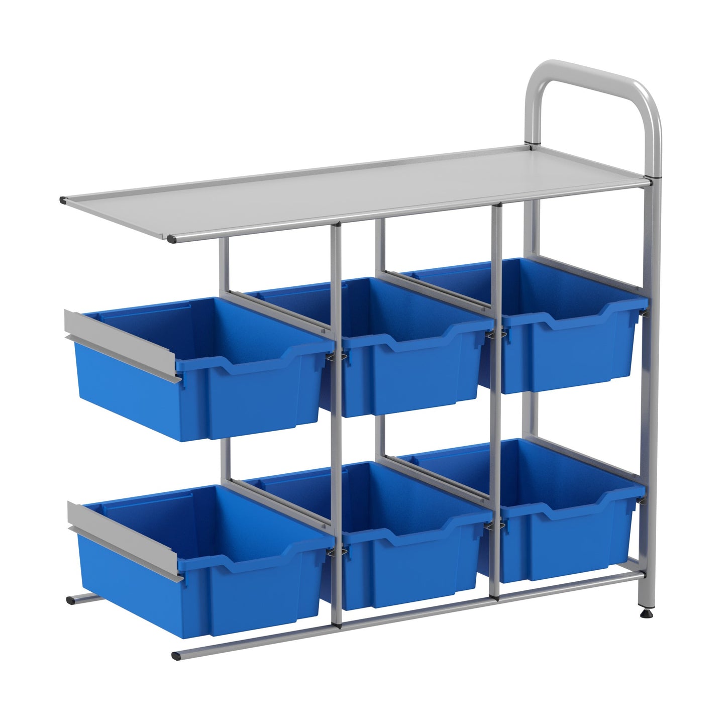 Gratnells Callero Custom Low Library Adder Unit 6 Deep Trays