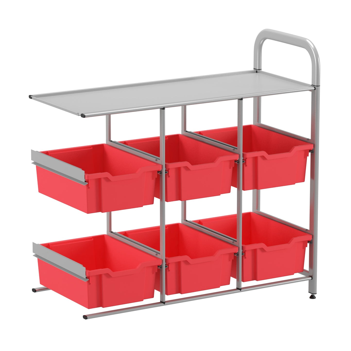 Gratnells Callero Custom Low Library Adder Unit 6 Deep Trays