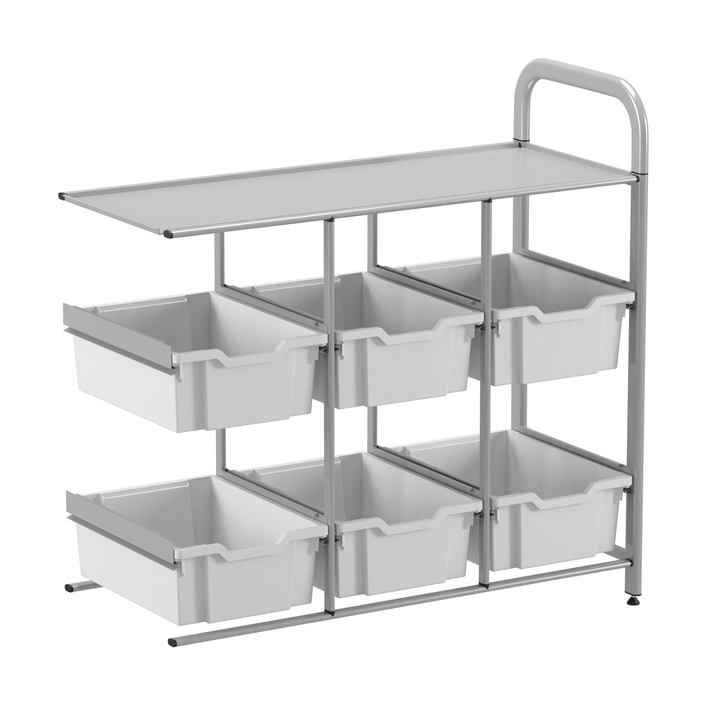 Gratnells Callero Custom Low Library Adder Unit 6 Deep Trays