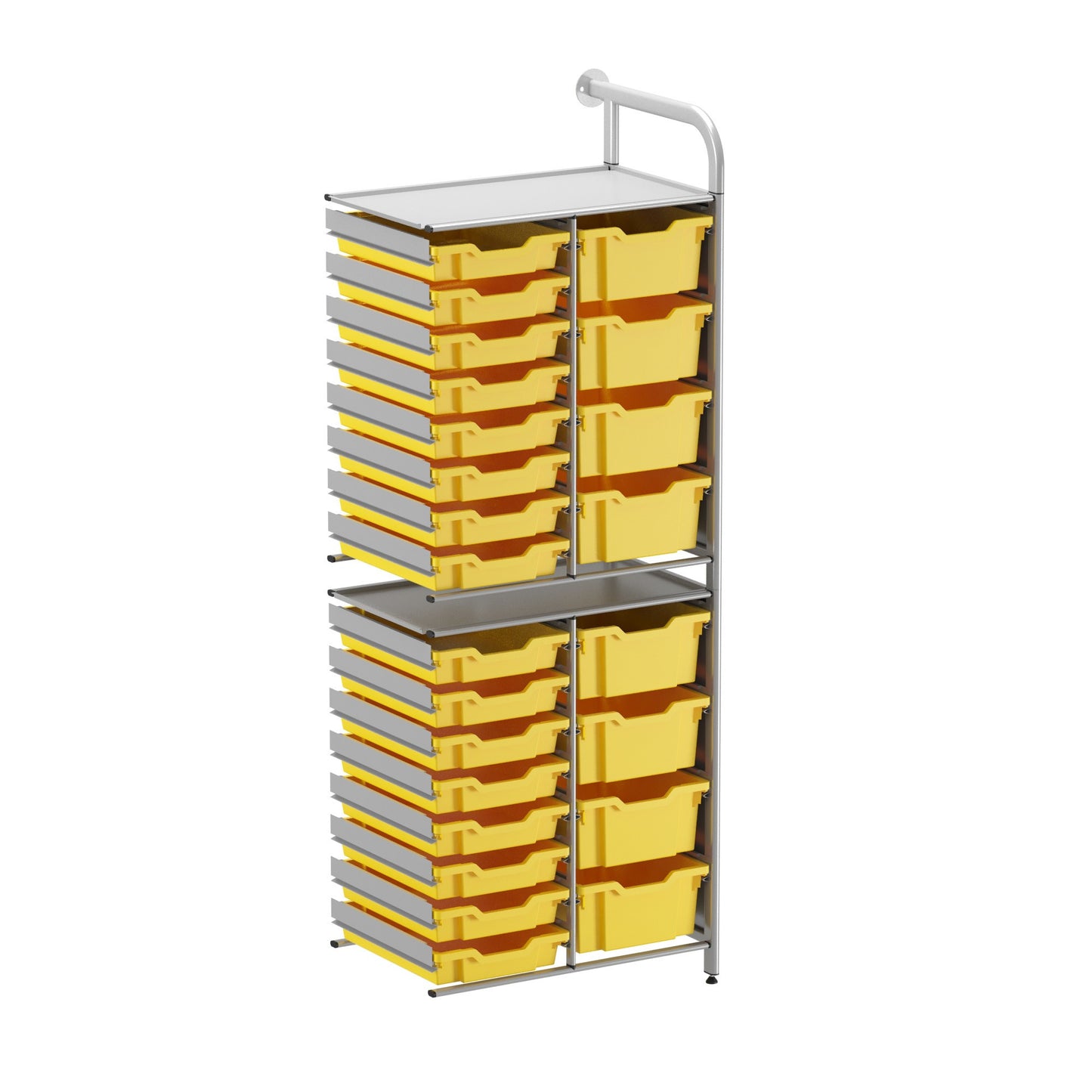 Gratnells Callero Custom Tall Slim-Store Adder Unit 16 Shallow & 8 Deep Trays