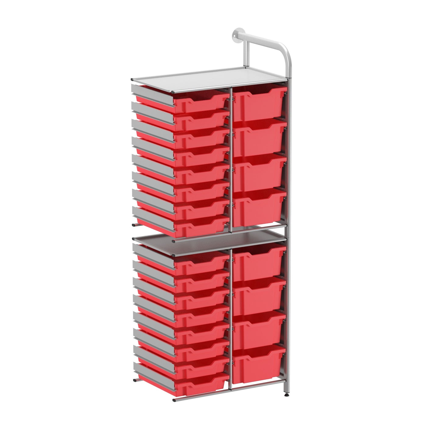 Gratnells Callero Custom Tall Slim-Store Adder Unit 16 Shallow & 8 Deep Trays