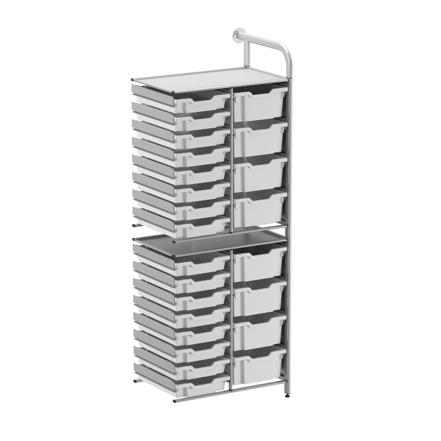 Gratnells Callero Custom Tall Slim-Store Adder Unit 16 Shallow & 8 Deep Trays