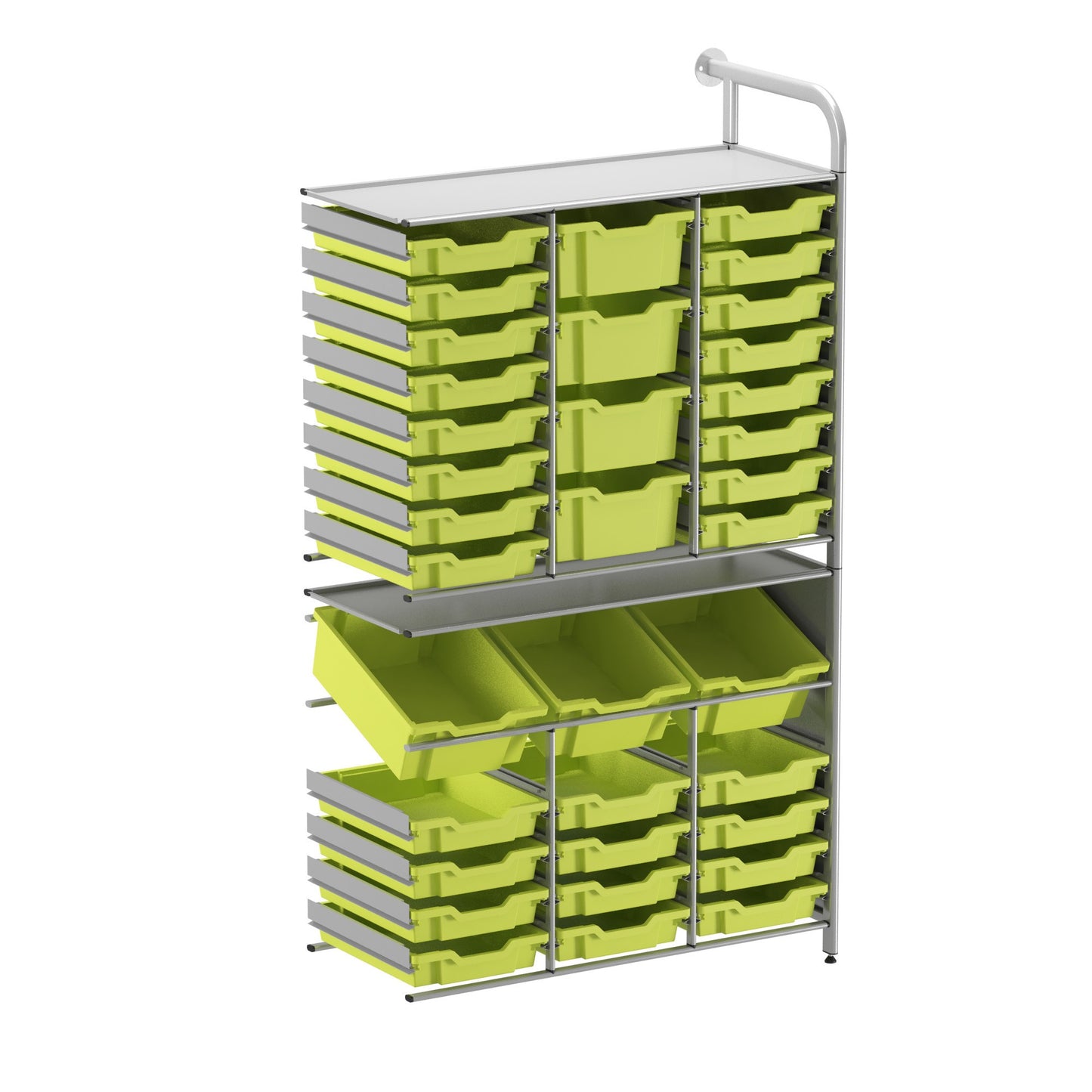 Gratnells Callero Custom Tall Maker-Tall Adder Unit 28 Shallow & 3 Deep Tilting & 4 Deep Trays