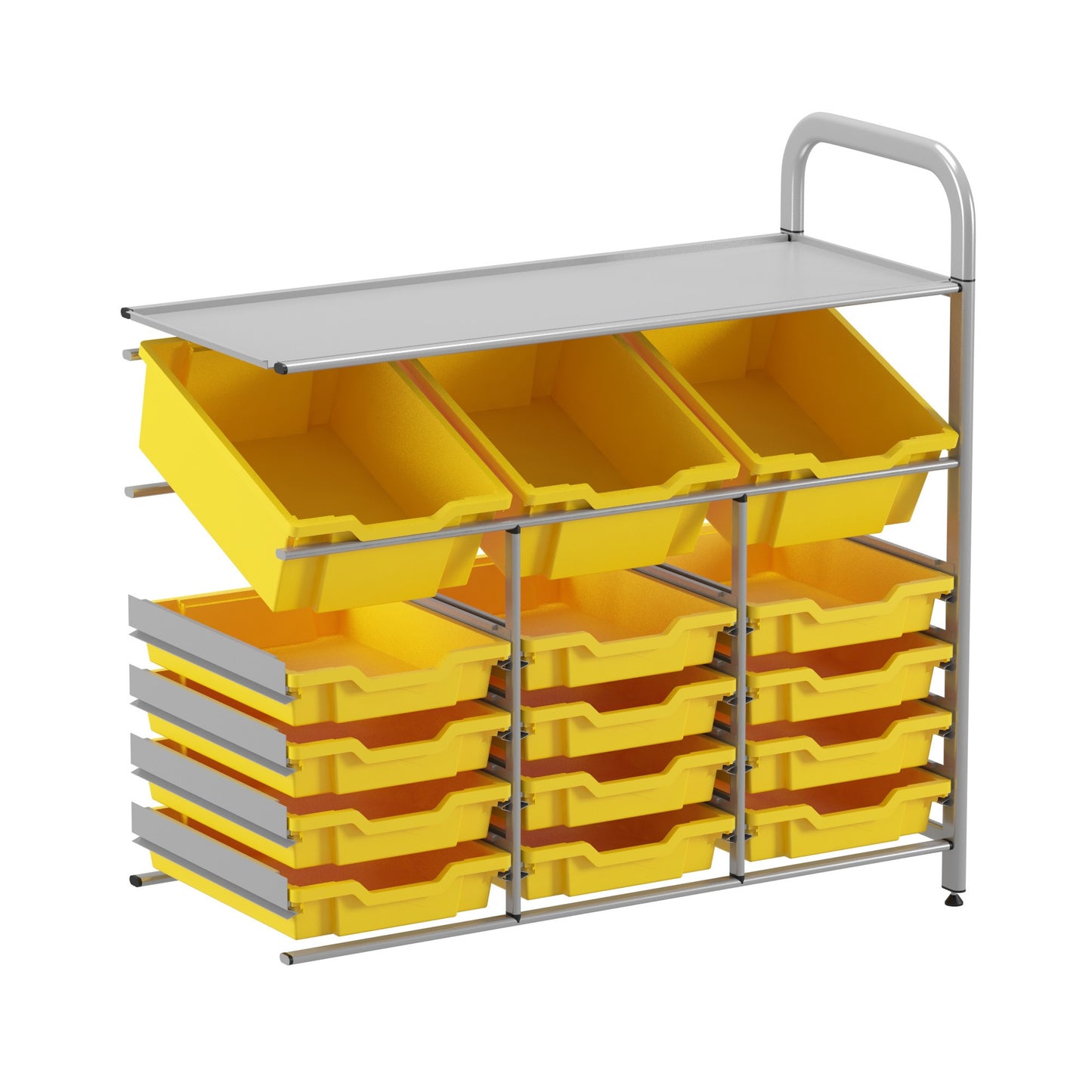 Gratnells Callero Custom Low Maker Adder Unit 3 Deep Tilting & 12 Shallow Trays