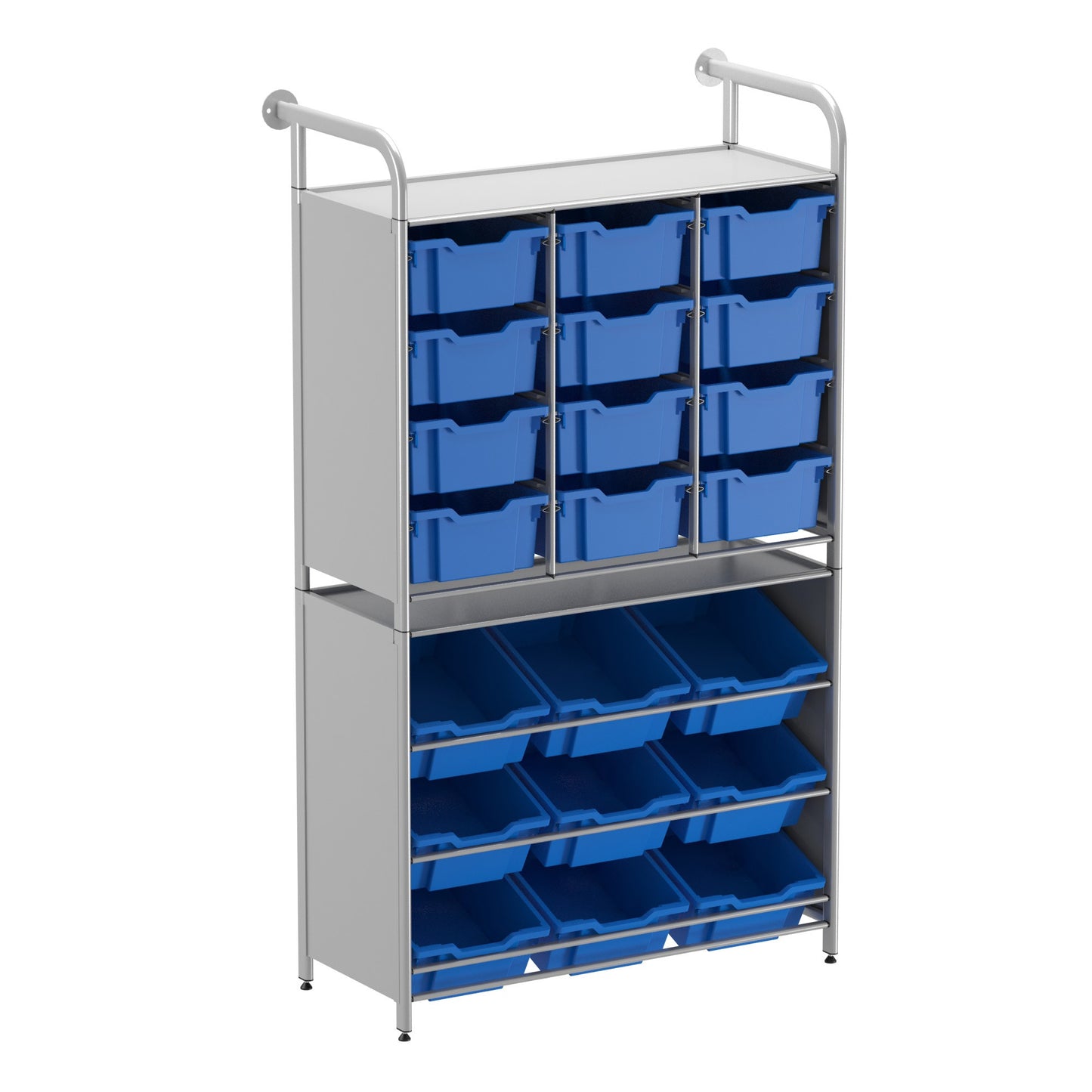 Gratnells Callero Custom Tall Pick-Store Starter Unit 9 Tilting Deep & 12 Deep Trays