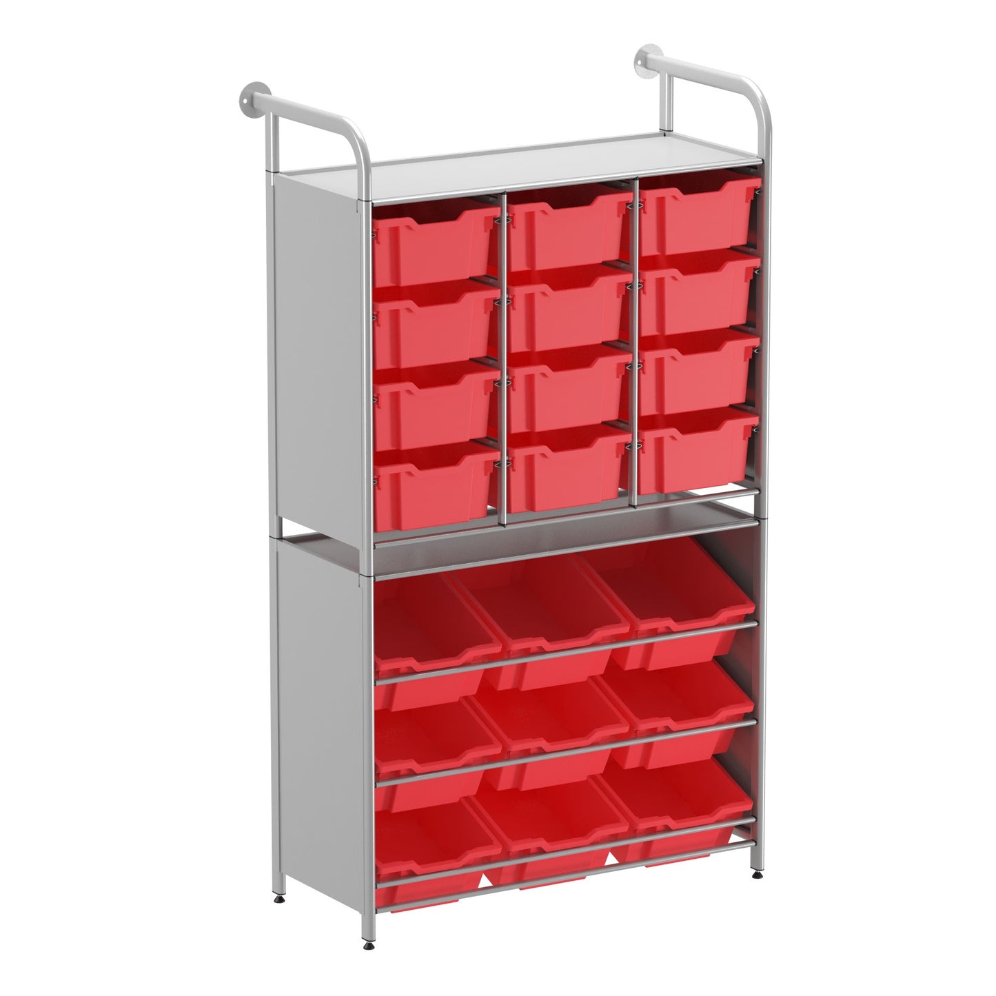 Gratnells Callero Custom Tall Pick-Store Starter Unit 9 Tilting Deep & 12 Deep Trays