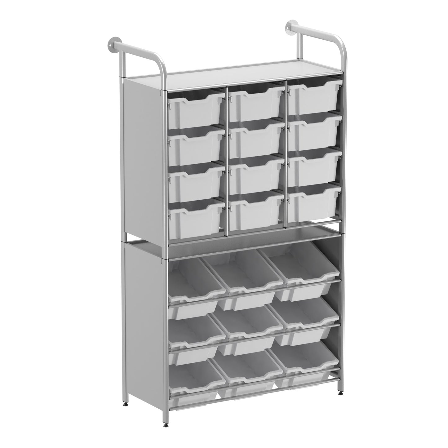 Gratnells Callero Custom Tall Pick-Store Starter Unit 9 Tilting Deep & 12 Deep Trays