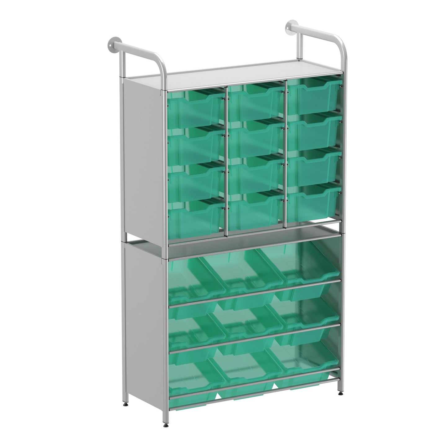 Gratnells Callero Custom Tall Pick-Store Starter Unit 9 Tilting Deep & 12 Deep Trays