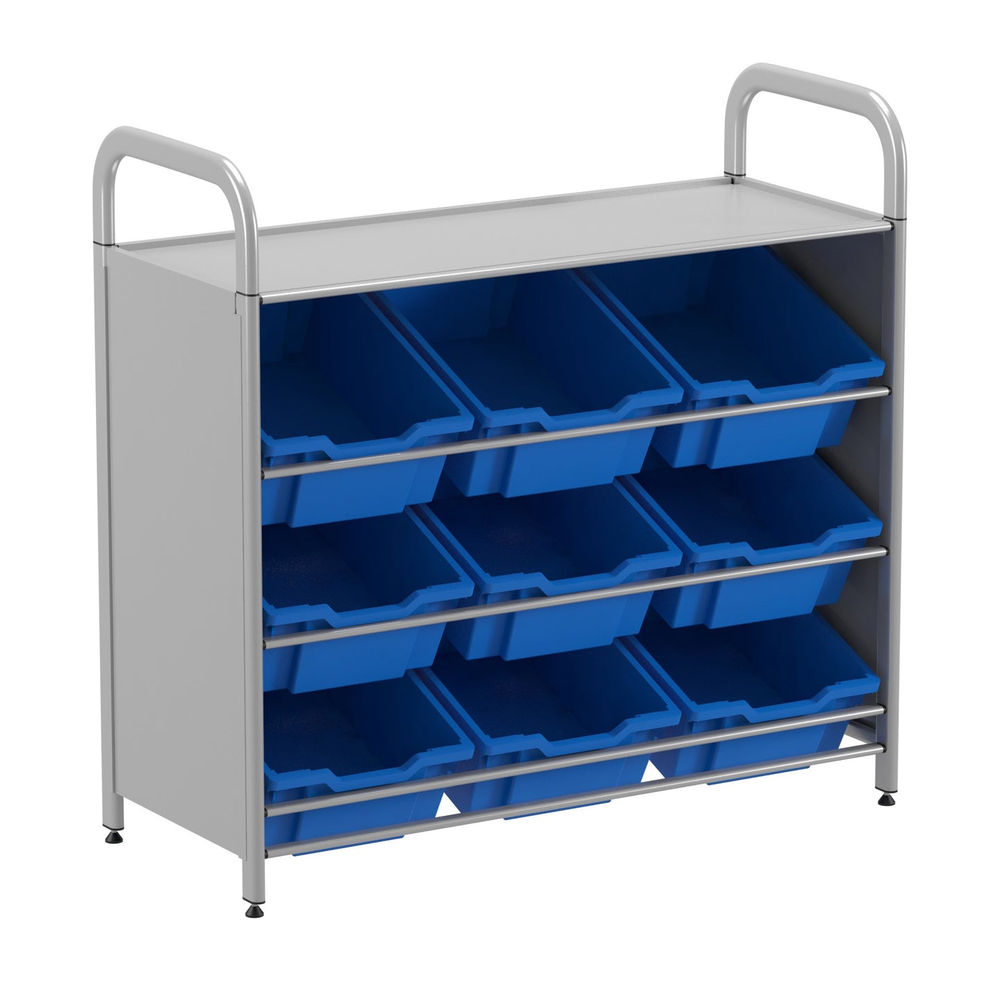 Gratnells Callero Custom Low Tilted Tray Starter Unit 9 Deep Trays