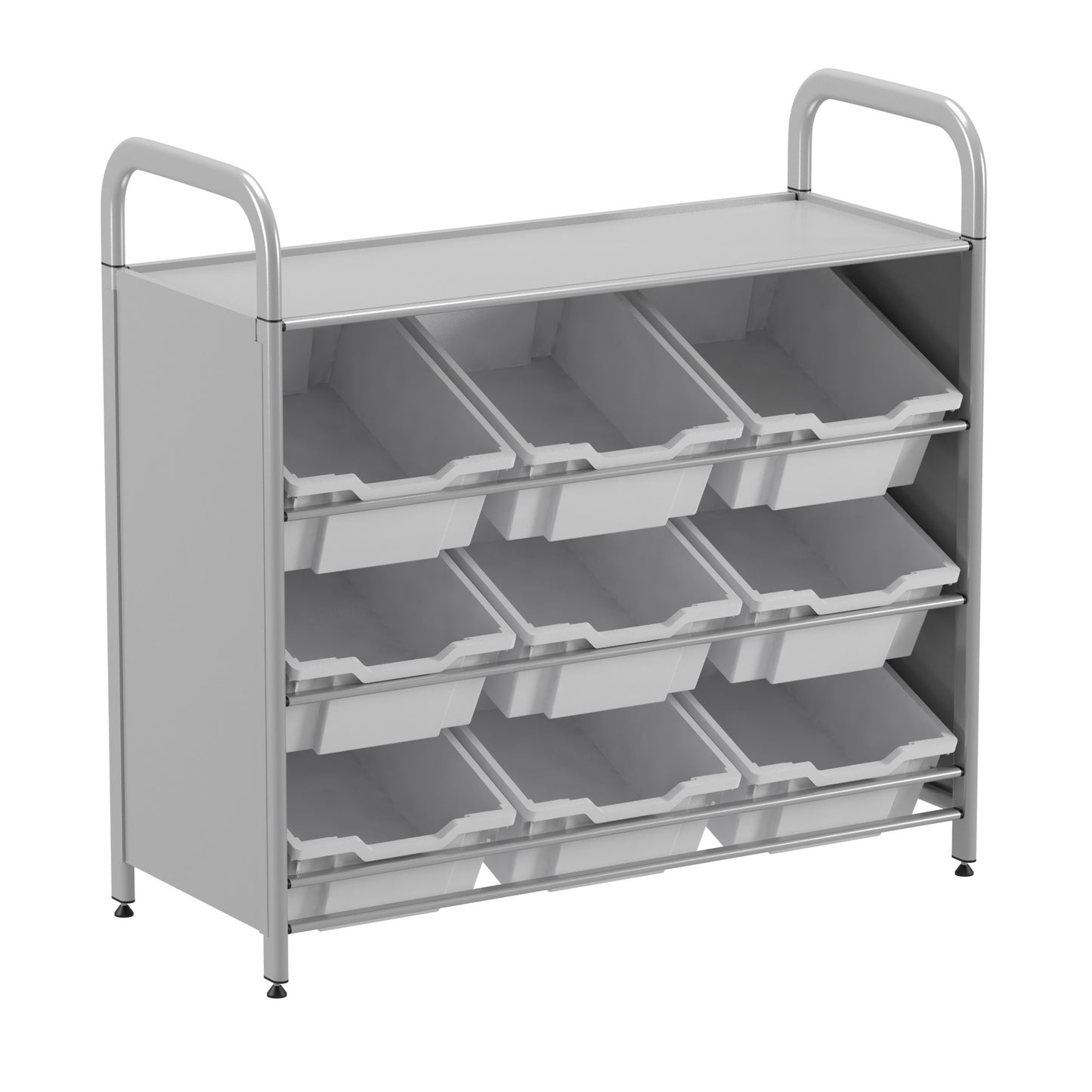 Gratnells Callero Custom Low Tilted Tray Starter Unit 9 Deep Trays