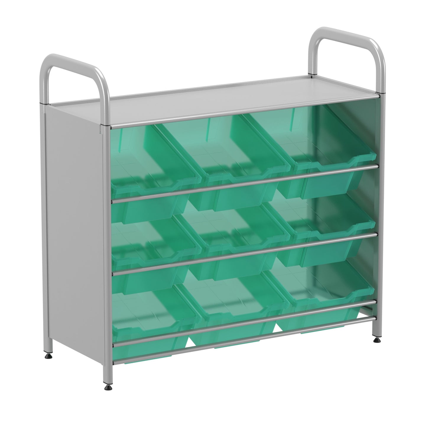 Gratnells Callero Custom Low Tilted Tray Starter Unit 9 Deep Trays