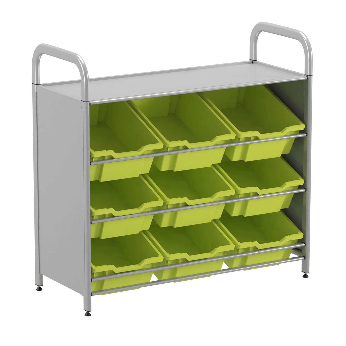 Gratnells Callero Custom Low Tilted Tray Starter Unit 9 Deep Trays