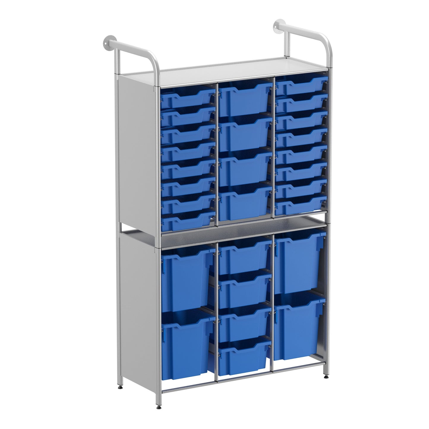 Gratnells Callero Custom Tall Flexi-Store Starter Unit 16 Shallow & 8 Deep & 4 Jumbo Trays