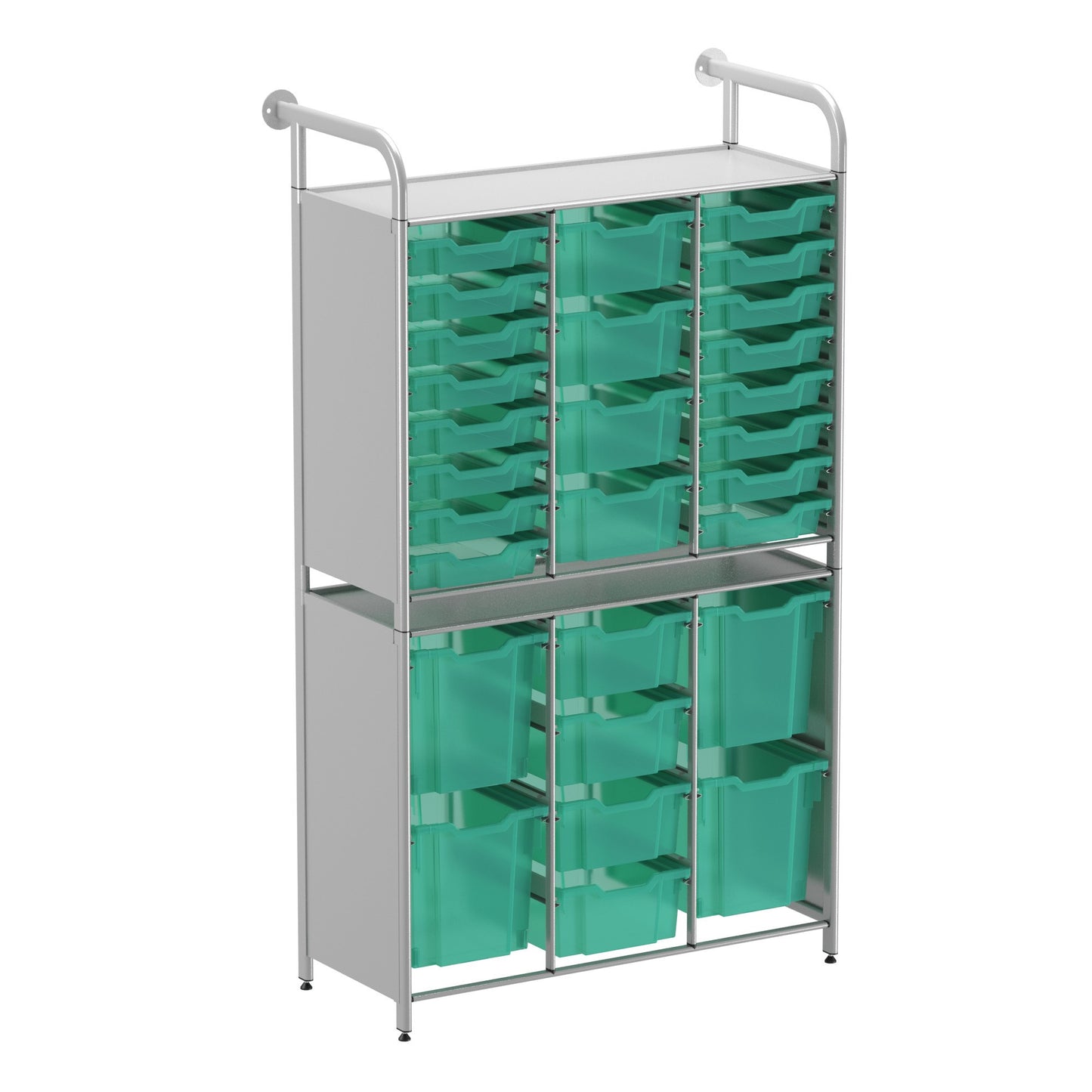 Gratnells Callero Custom Tall Flexi-Store Starter Unit 16 Shallow & 8 Deep & 4 Jumbo Trays