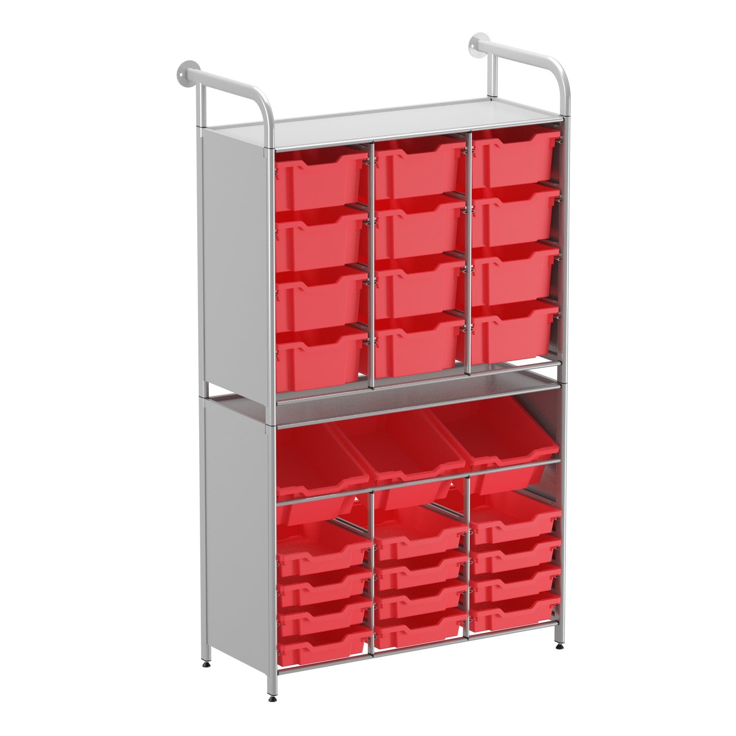 Gratnells Callero Custom Tall Maker-Store Starter Unit 12 Shallow & 3 Deep Tilting & 12 Deep Trays
