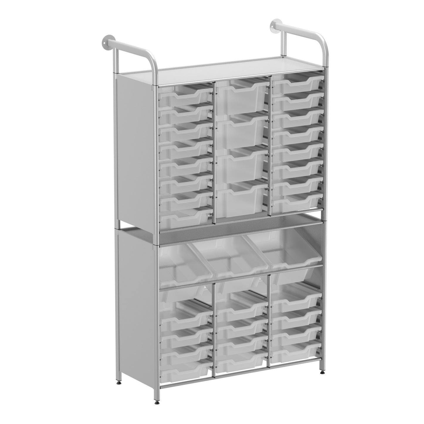 Gratnells Callero Custom Tall Maker-Tall Starter Unit 28 Shallow & 3 Deep Tilting & 4 Deep Trays