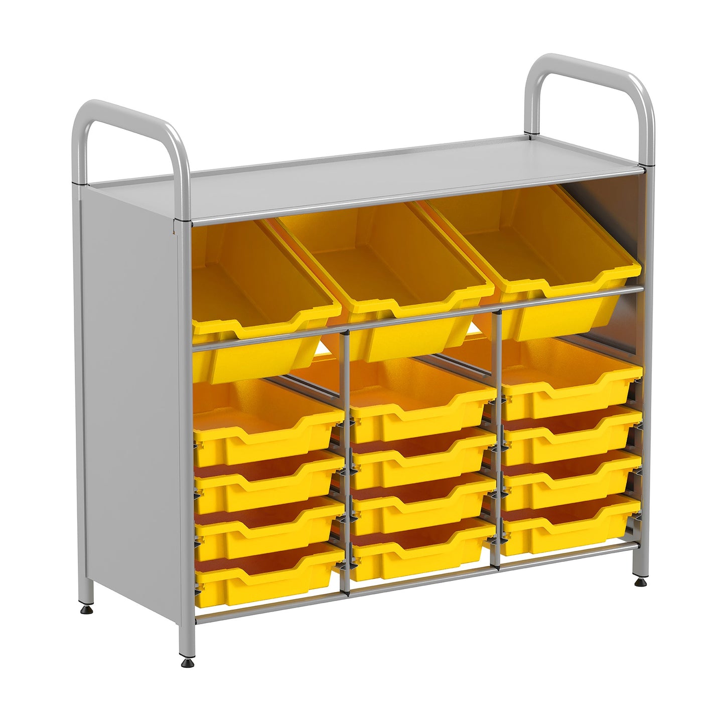 Gratnells Callero Custom Low Maker Starter Unit 3 Deep Tilting & 12 Shallow Trays