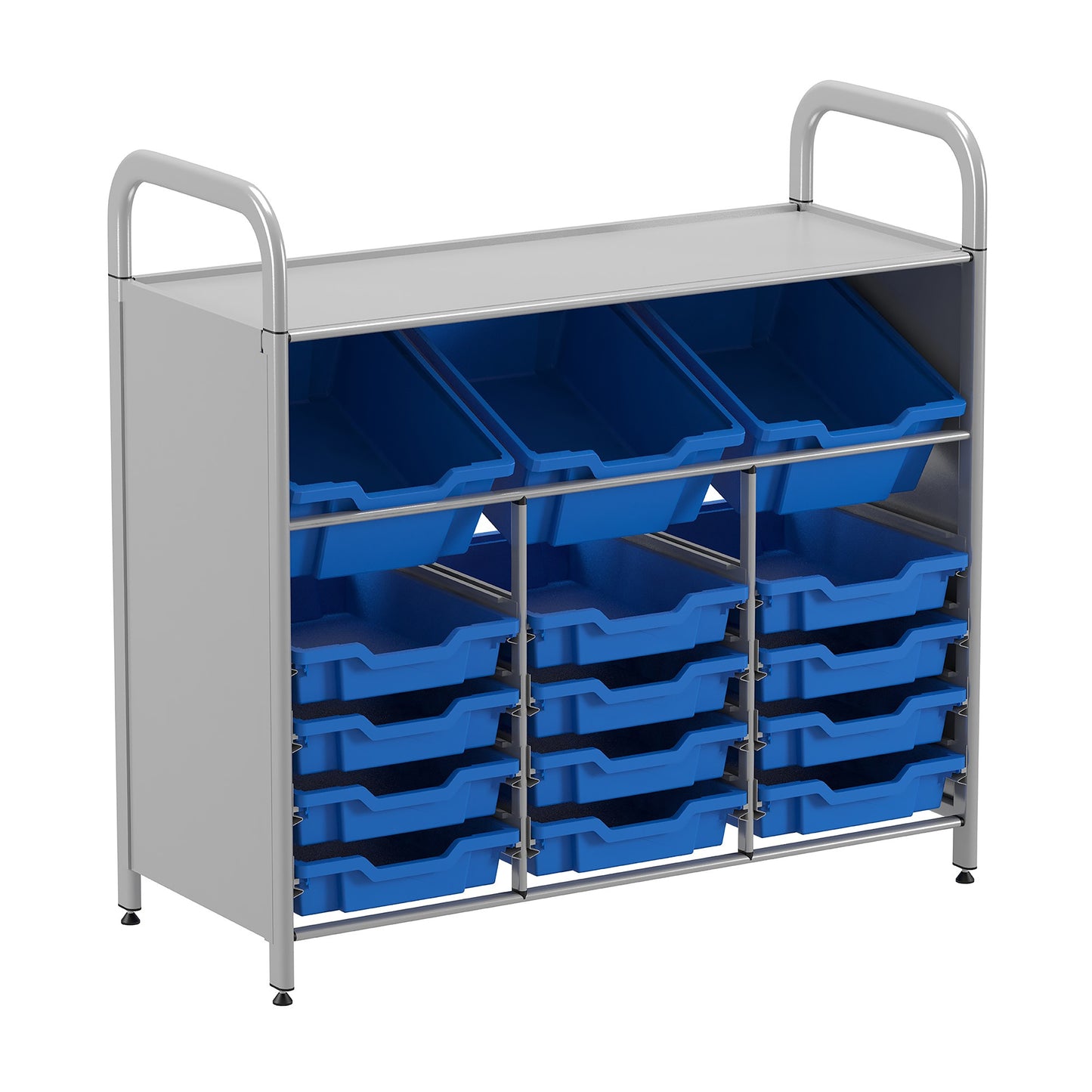Gratnells Callero Custom Low Maker Starter Unit 3 Deep Tilting & 12 Shallow Trays