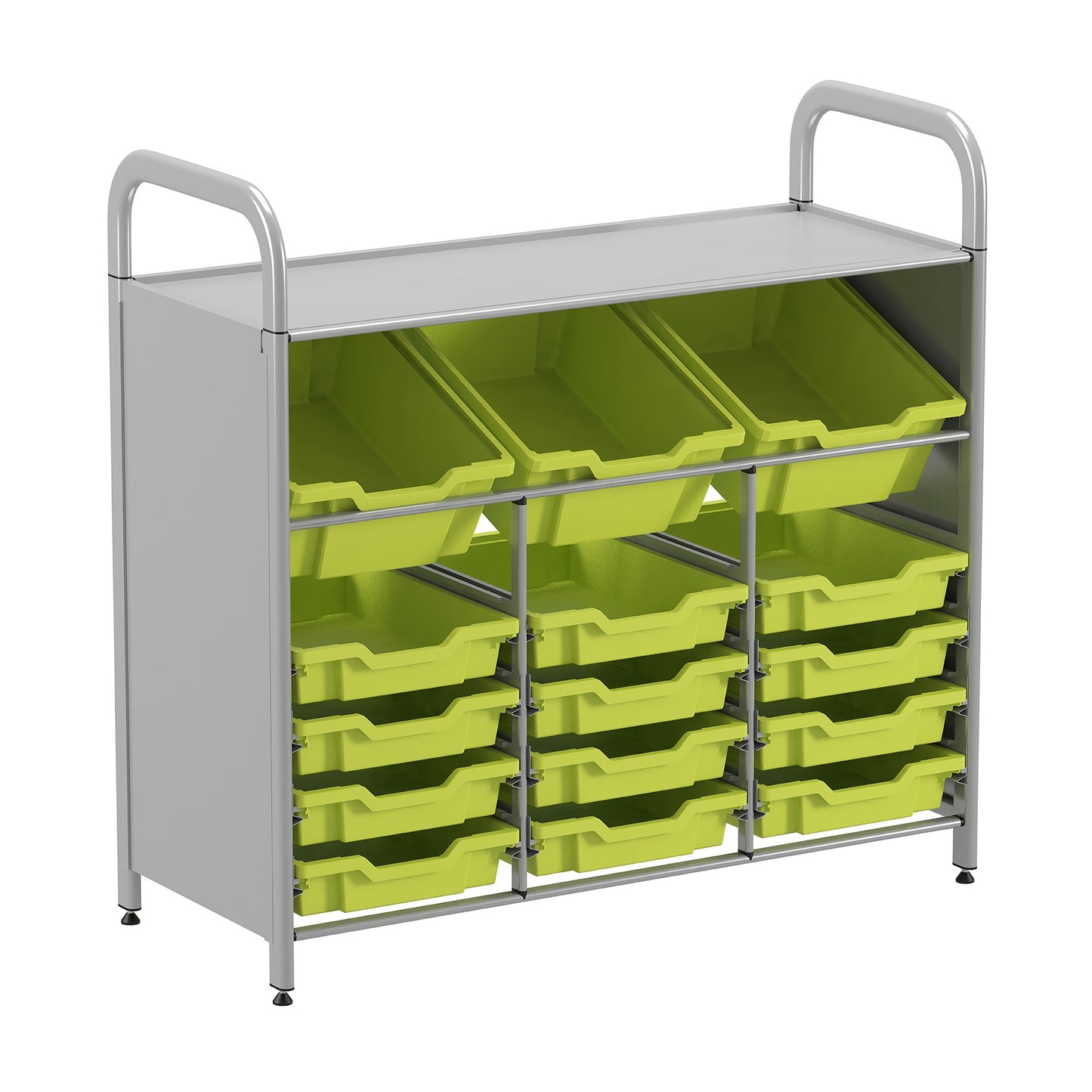 Gratnells Callero Custom Low Maker Starter Unit 3 Deep Tilting & 12 Shallow Trays