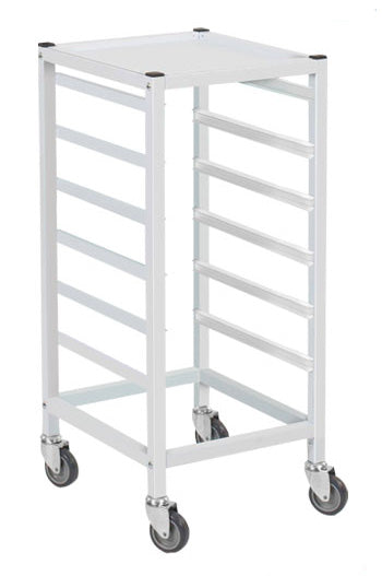 Gratnells Medical Compact Low Single Fixed Runner White Trolley (Assembled)