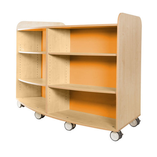 School KubbyClass High Curved Bookcase Height 1000mm