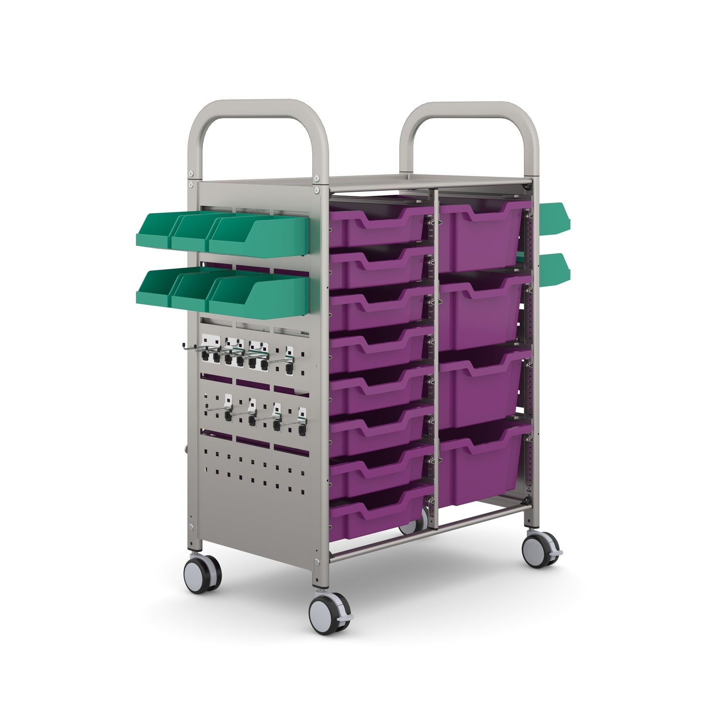 Gratnells Callero STEAM Double Trolley 8 Shallow & 4 Deep Trays