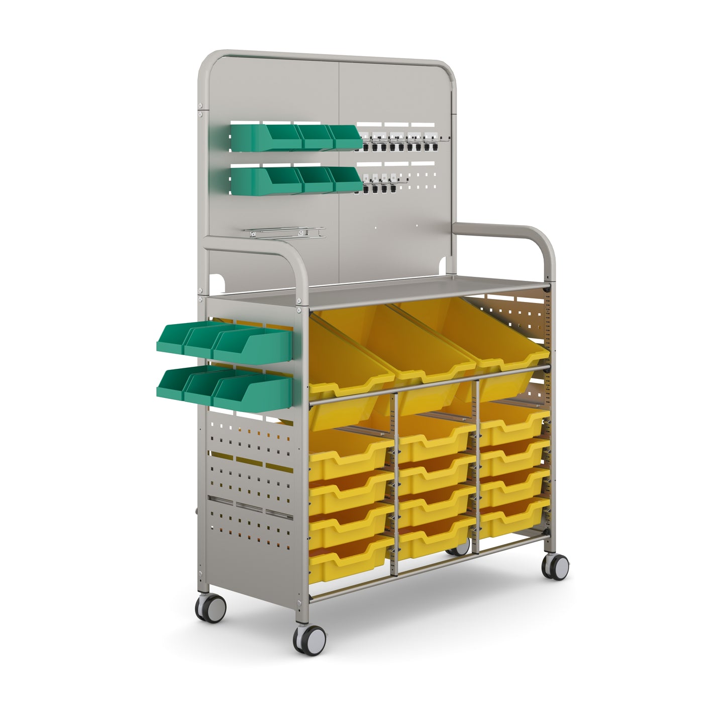 Gratnells Callero MakerSpace Trolley 3 Deep & 12 Shallow Trays