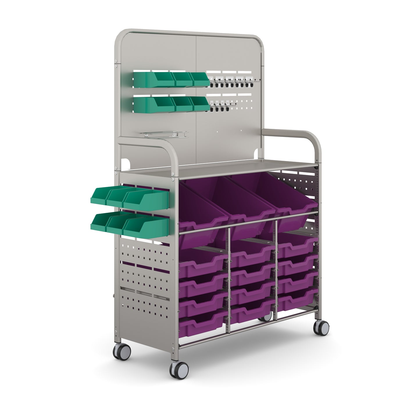 Gratnells Callero MakerSpace Trolley 3 Deep & 12 Shallow Trays