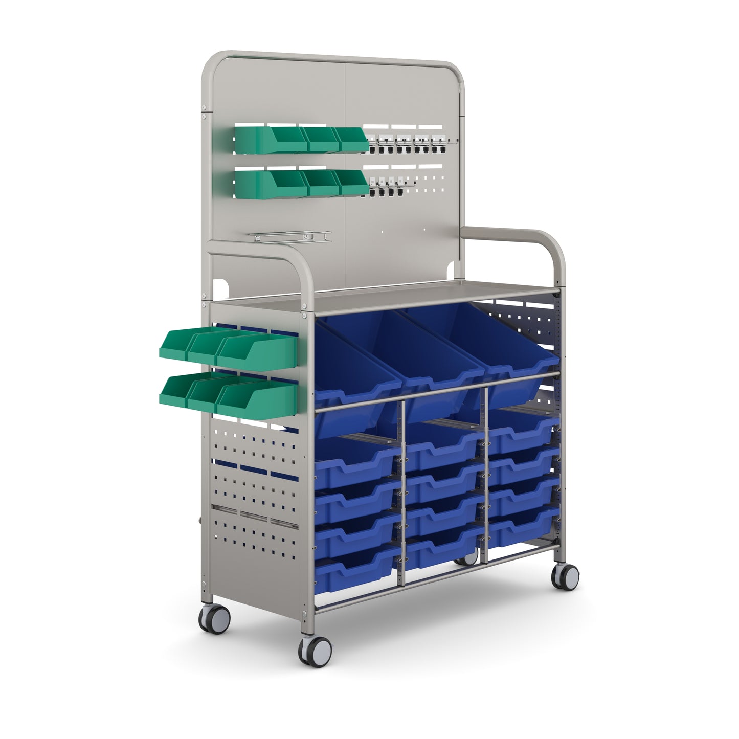 Gratnells Callero MakerSpace Trolley 3 Deep & 12 Shallow Trays