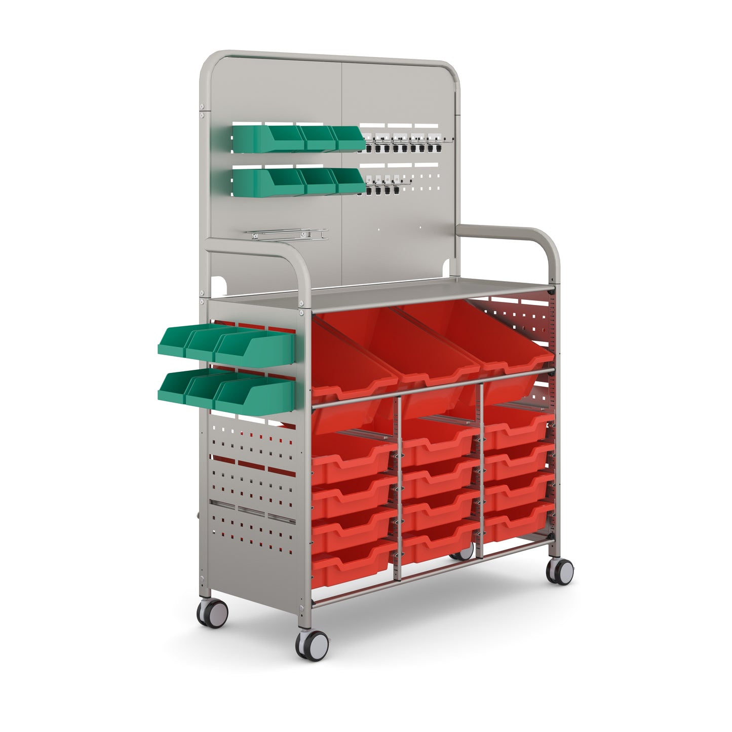 Gratnells Callero MakerSpace Trolley 3 Deep & 12 Shallow Trays