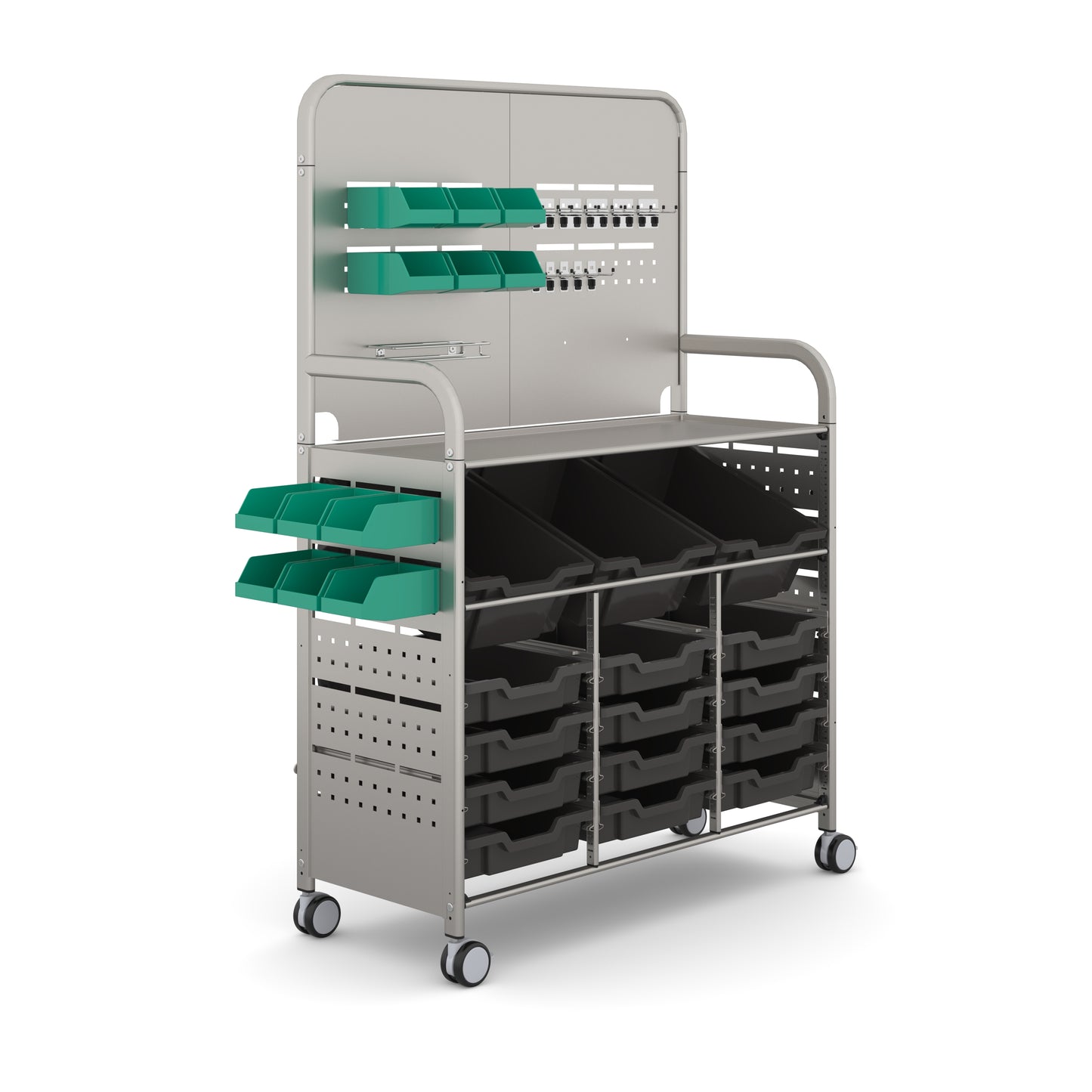 Gratnells Callero MakerSpace Trolley 3 Deep & 12 Shallow Trays