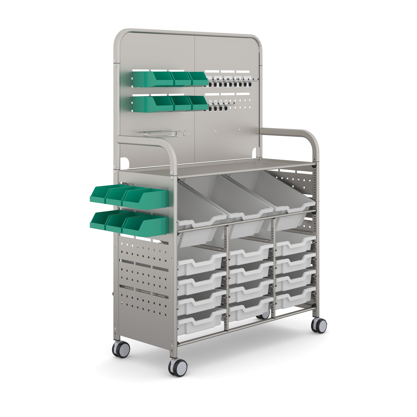 Gratnells Callero MakerSpace Trolley 3 Deep & 12 Shallow Trays