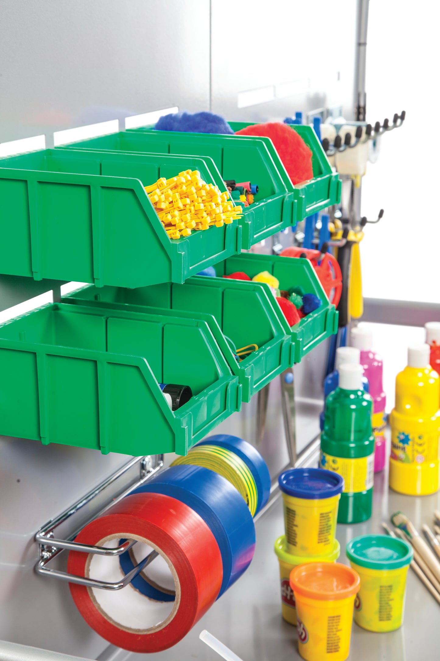 Gratnells Callero MakerSpace Accessory Pack 5 Single 5 Double Hooks 12 Mini Bins